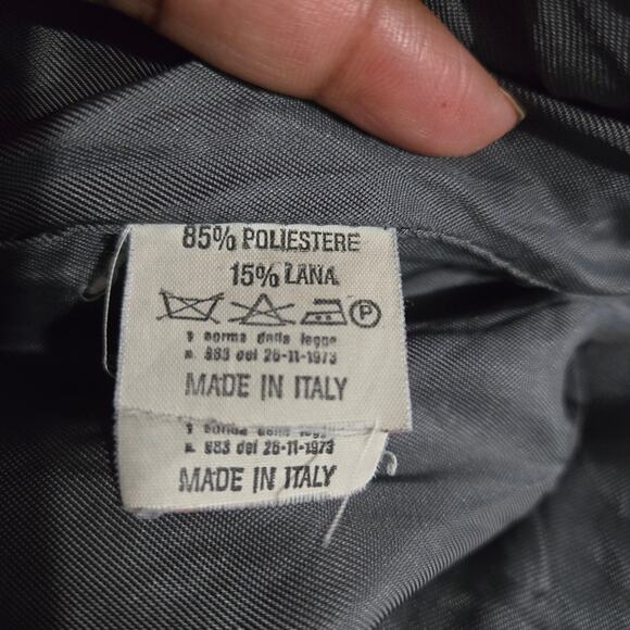 VINTAGE Flytime Tapestry Mallard Coat Italy Wool Duck Foliage Oversized Medium - Picture 15 of 16